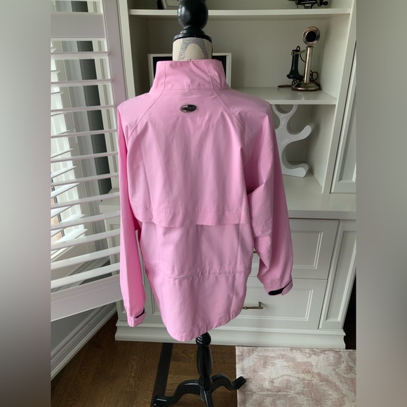 ADIDAS BARBIE Pink Climaproof Waterproof Light Jacket Women’s Size Large - Picture 10 of 11